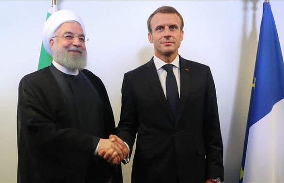 Ruhani ile Macron New York'ta bir araya geldi