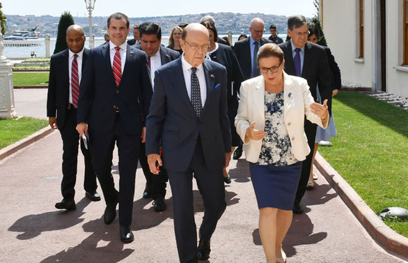 Bakan Pekcan, ABD'li mevkidaşı ile görüştü