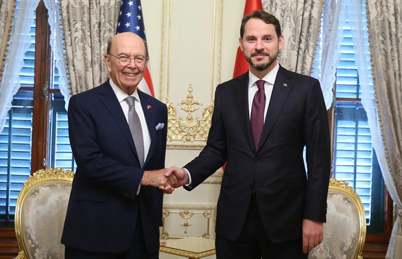 Bakan Albayrak, ABD Ticaret Bakanı Ross ile görüştü