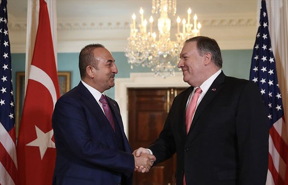 Çavuşoğlu, Pompeo ile görüştü