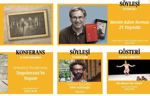Pamuk’tan Ümit’e Yapı Kredi Kültür Sanat, Ocak programı