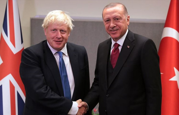 Cumhurbaşkanı Erdoğan, İngiltere Başbakanı Johnson ile görüştü