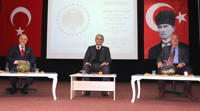 Sanayiciler öğrencilerle buluştu