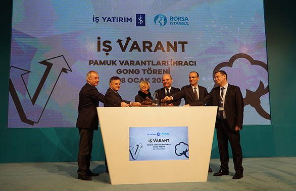 Borsa İstanbul’da gong pamuk varantları için çaldı