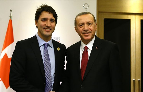 Cumhurbaşkanı Erdoğan, Kanada Başbakanı Trudeau ile görüştü