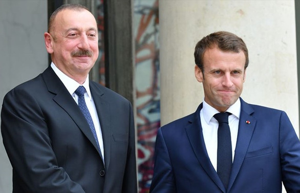 Aliyev ile Macron Dağlık Karabağ'ı görüştü