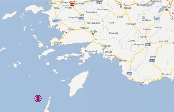 Akdeniz'de 4,5 büyüklüğünde deprem