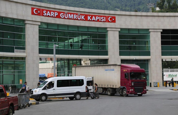 Sarp Sınır Kapısı'nda koronavirüs önlemi