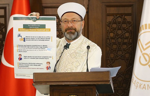 Erbaş: Kur'an kurslarımız iki hafta süreyle tatil edilmiştir