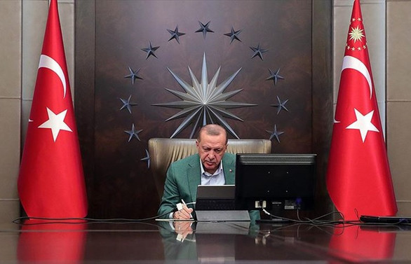 Cumhurbaşkanı Erdoğan kabine üyeleriyle telekonferansla görüştü