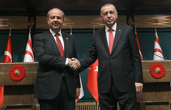 Cumhurbaşkanı Erdoğan, KKTC Başbakanı Tatar ile görüştü