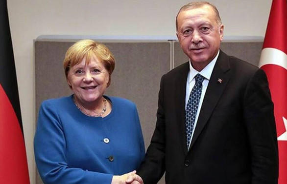 Cumhurbaşkanı Erdoğan, Almanya Başbakanı Merkel ile görüştü