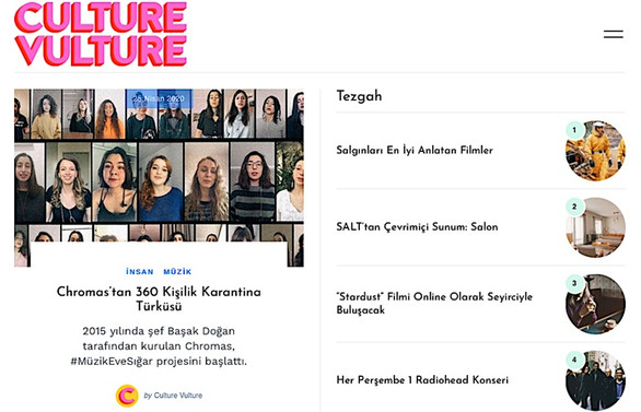 Kültür sanat dünyasında yeni bir portal