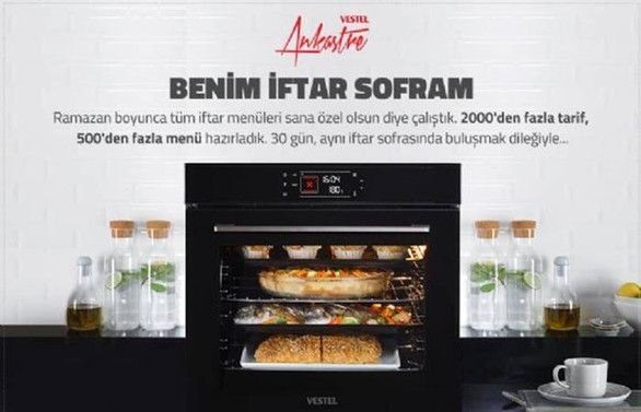 Vestel Ankastre ve Yemek.com'dan ramaza ayına özel proje