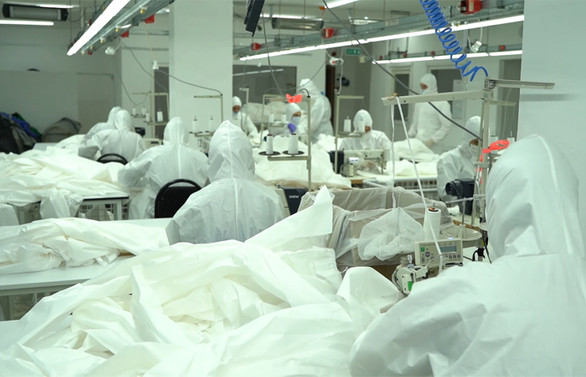 Maske ve tulum üretiminde tartışma kumaşa kaydı