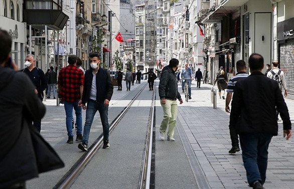 İstiklal Caddesi'nde maske zorunluluğu ve 3 metre kuralı getirildi