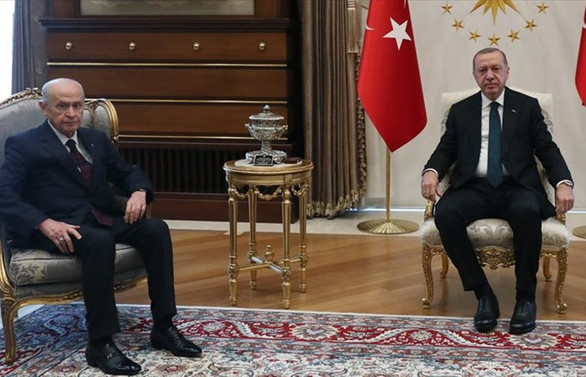 Cumhurbaşkanı Erdoğan, Bahçeli ile görüştü
