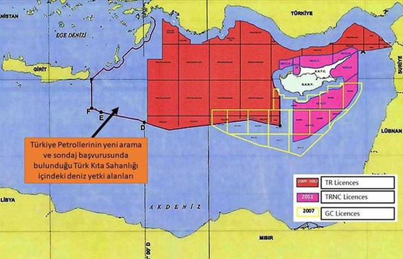 Türkiye'nin Doğu Akdeniz'deki yeni sondaj sahaları