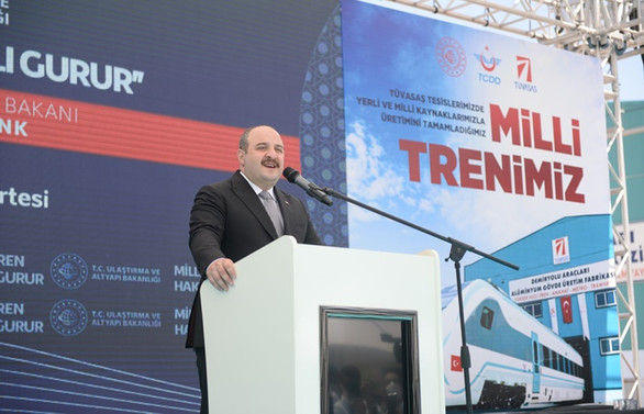 Varank: Milli elektrikli trenimizin bugün itibarıyla fabrika testlerine başlanıyor