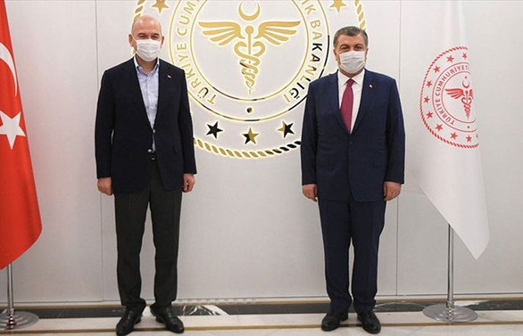 Bakanlar Koca ve Soylu COVID-19'u görüştü