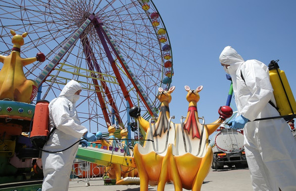 Lunapark ve tematik parklar 4 ay sonra yeniden açıldı
