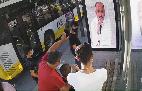 Başkan Altay durağa canlı bağlandı, Konyalılara maske uyarısı yaptı