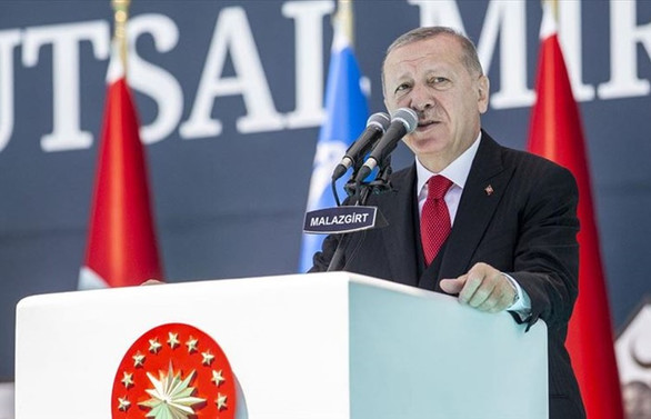 Erdoğan: Türkiye Akdeniz'de de Ege'de de Karadeniz'de de hakkı olanı alacak