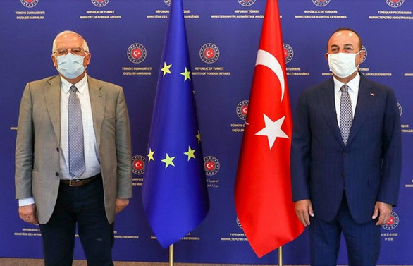 Bakan Çavuşoğlu, Borrell ile Doğu Akdeniz'i görüştü