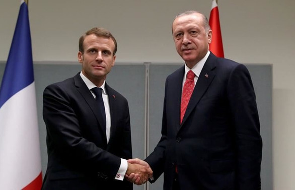 Cumhurbaşkanı Erdoğan, Macron ile görüştü
