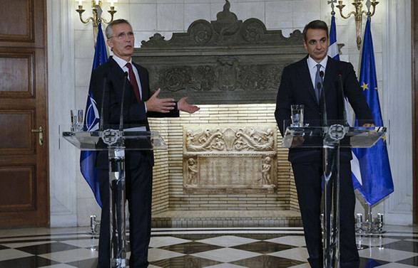 NATO Genel Sekreteri Stoltenberg, Yunanistan Başbakanı Miçotakis ile görüştü