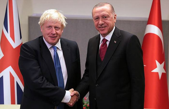Cumhurbaşkanı Erdoğan ile İngiltere Başbakanı Johnson görüştü