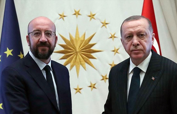 Erdoğan ile Michel Doğu Akdeniz'i görüştü
