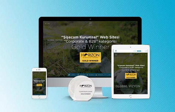 Şişecam’ın kurumsal web sitesine “Gold Winner ödülü