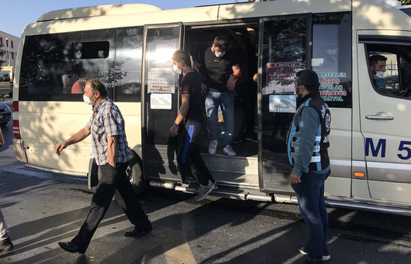 İstanbul'da minibüsler denetleniyor