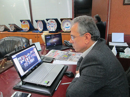Bakan Pakdemirli, borsa başkanları ile telekonferans yöntemiyle buluştu