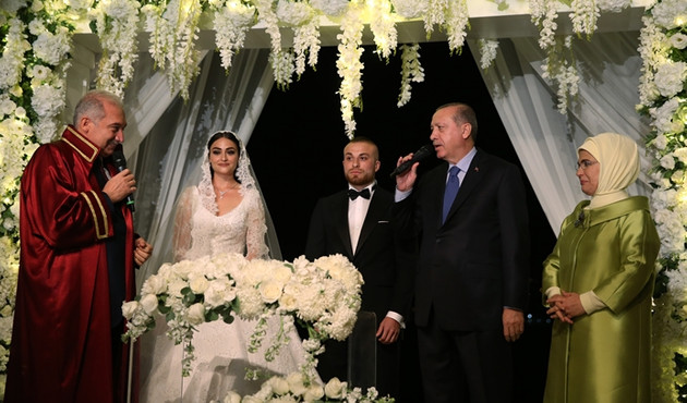 Erdoğan, Gökhan Töre'nin nikah şahidi oldu