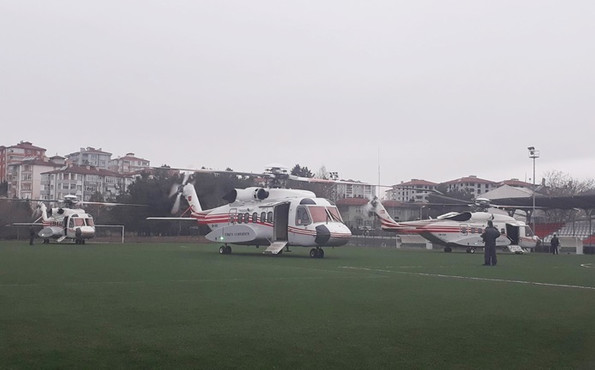 Erdoğan'ın helikopteri acil iniş yaptı