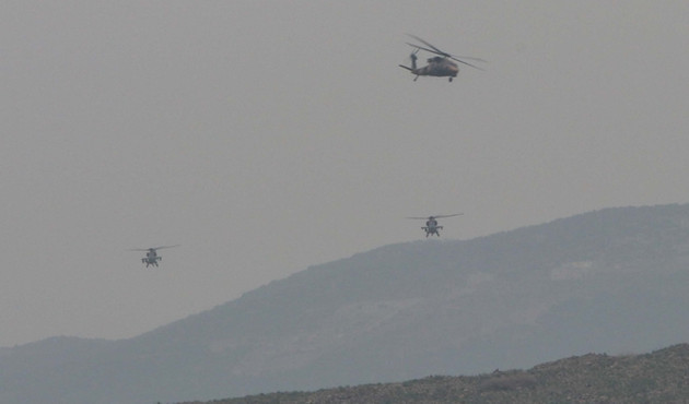 Sınırda düşen helikopter sonrası hareketlilik