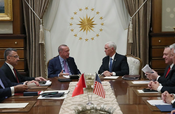 Cumhurbaşkanı Erdoğan, ABD Başkan Yardımcısı Pence ile görüştü