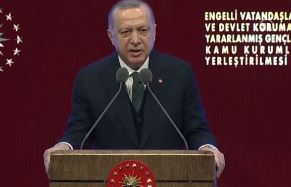Cumhurbaşkanı Erdoğan: Engelli memur sayısı 56 bin 500'e ulaştı