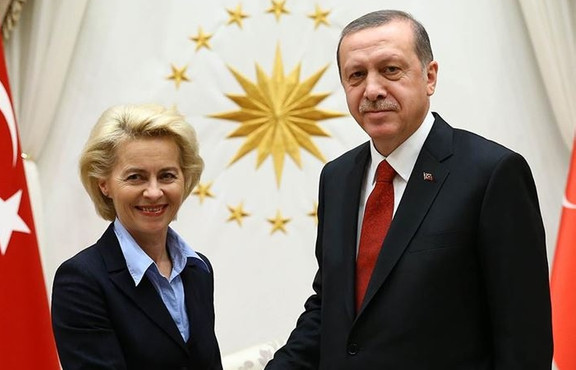 Cumhurbaşkanı Erdoğan, AB Komisyonu Başkanı Von der Leyen ile görüştü