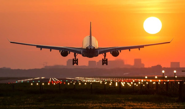 Hava yoluyla ağustosta yaklaşık 9,6 milyon yolcu taşındı