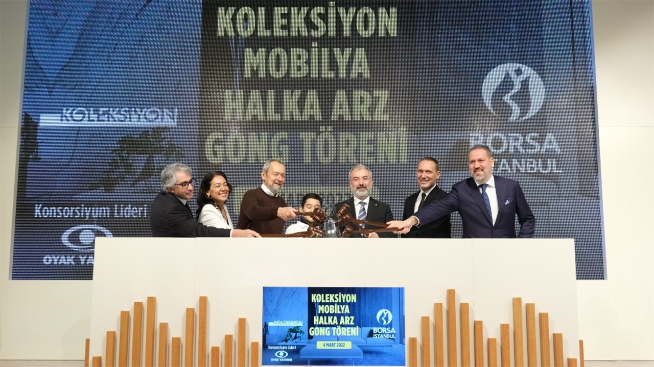 Borsa İstanbul�da gong Koleksiyon Mobilya için çaldı
