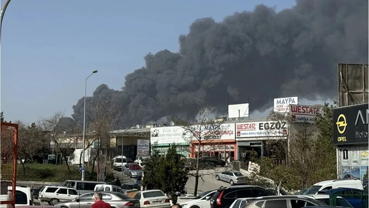 Ankara'da yangın - Dünya Gazetesi