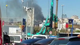 Beyoğlu’nda boya imalathanesinde yangın