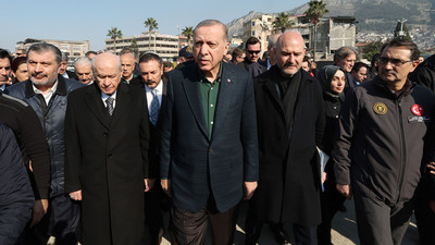 Erdoğan ve Bahçeli'nin Hatay ziyaretinden önemli kareler