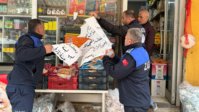 Kilis'te Arapça tabelalar sökülmeye başlandı