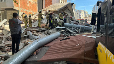 Küçükçekmece'de bina çöktü: 1 kişi öldü, 2'si ağır 8 kişi yaralandı