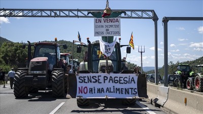 Fransa ve İspanya'da çiftçiler ayaklandı: Sınırı kapattılar