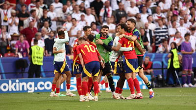 SON DAKİKA: EURO 2024'te ilk yarı finalist İspanya!